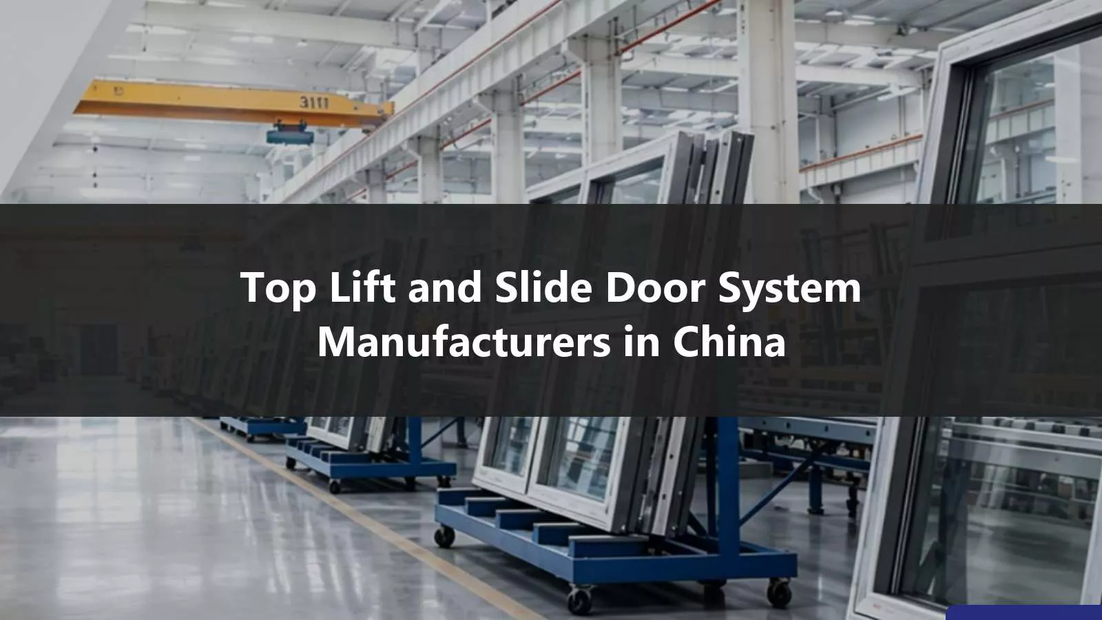 Top Lift and Slide Door System Manufacturers in China