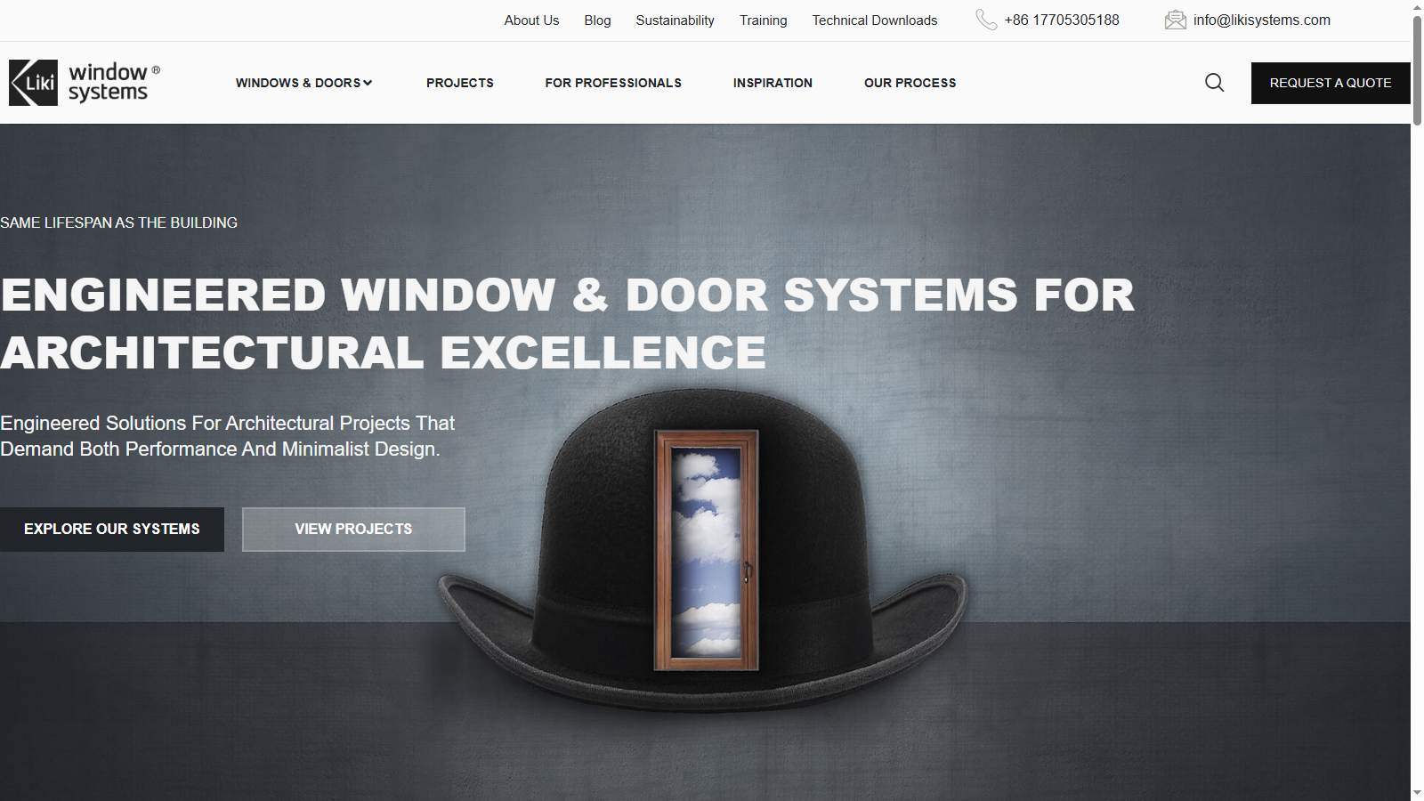 LIKI Systems thermal break aluminum casement window