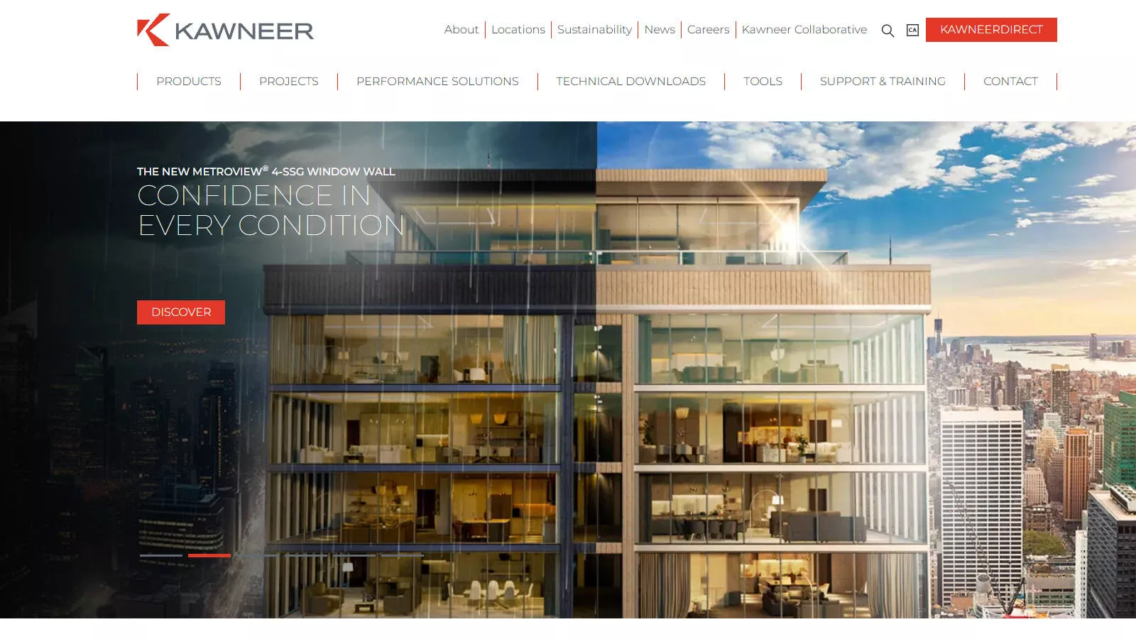 Kawneer Commercial Thermal Performance Aluminum Window Systems