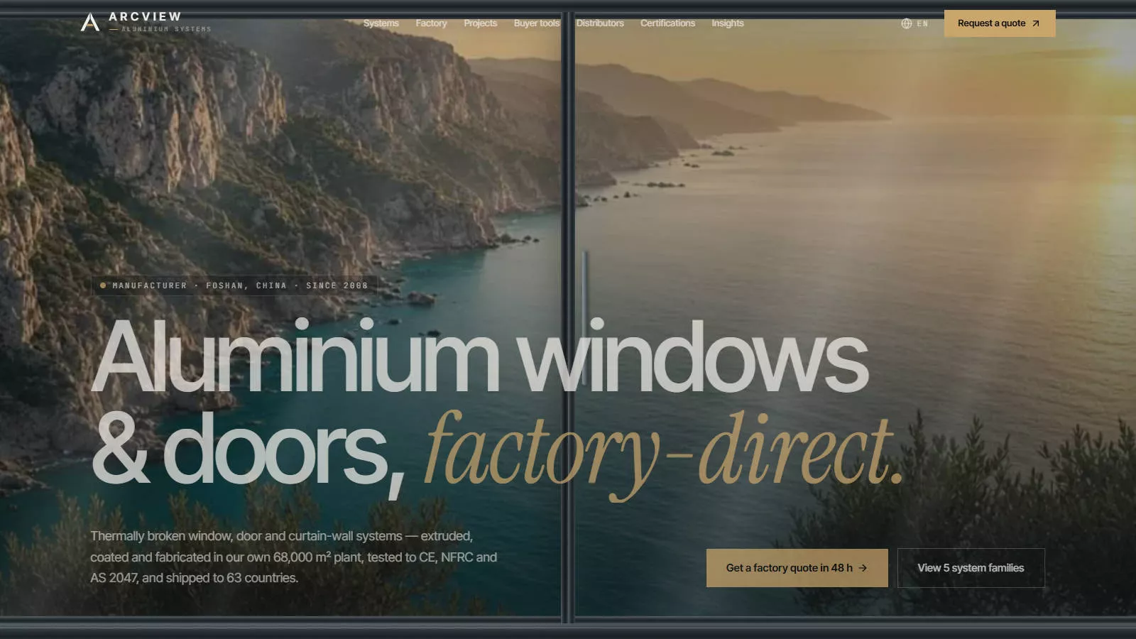 ARCVIEW Aluminum Thermal Break Window and Curtain Wall Systems