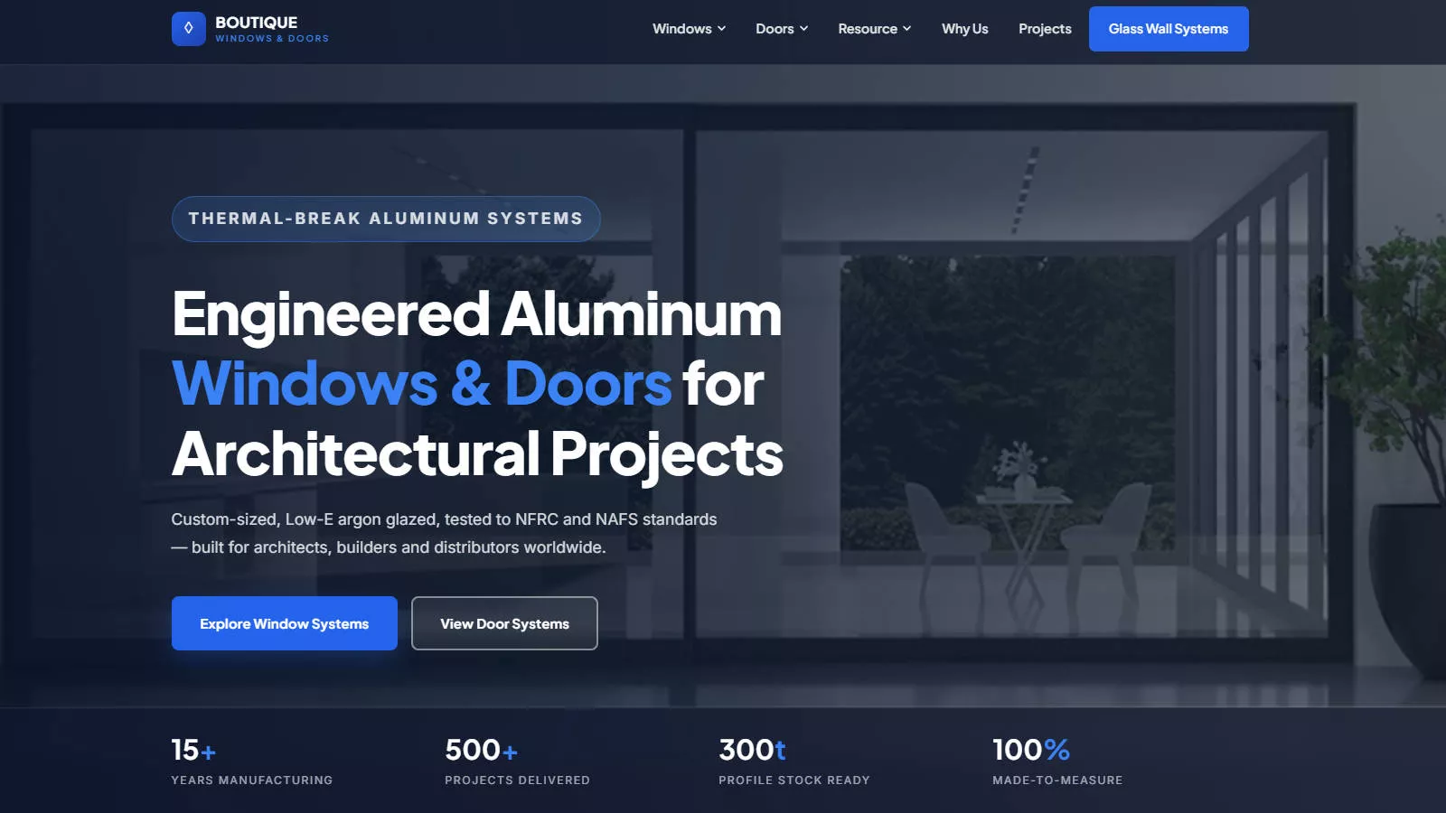 Boutique Windows and Doors Aluminum Thermal Break Window Options